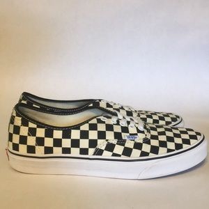 Checkerboard Vans M 10.5/W 12.0